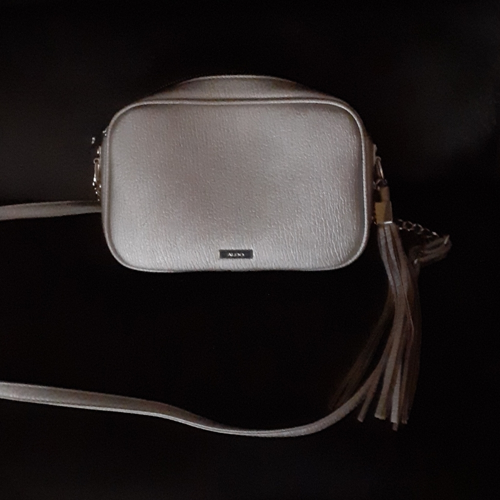 Aldo small crossbody tan leather bag